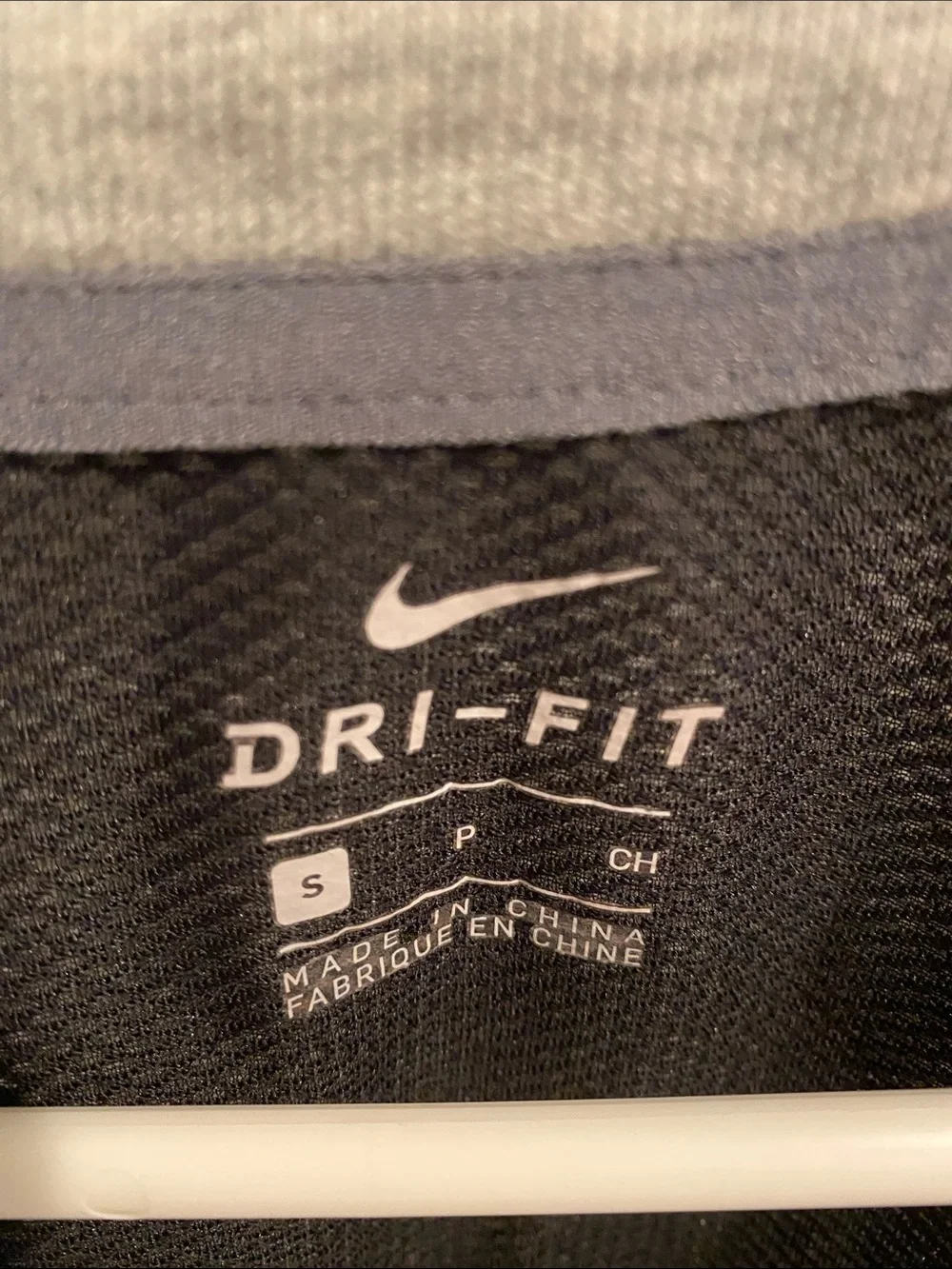 Nike Grey Cropped Training Sweatshirt with Black Logo